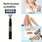 High-end men's razor with anti-slip handle, sharp and smooth stainless steel blade, painless shaving, perfect gift for festivals