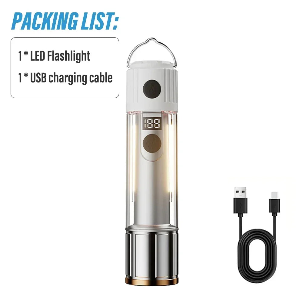 Telescopic Camping Lantern Outdoor Folding 3 Lighting Modes 3000mAh Battery Tent Lights Outdoor Supplies Portable Rechargeable