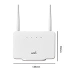 2025 New 4G Wireless Router 300Mbps 4G LTE CPE Router Modem LAN External Antenna with Sim Card Slot EU Plug for Home Travel Work