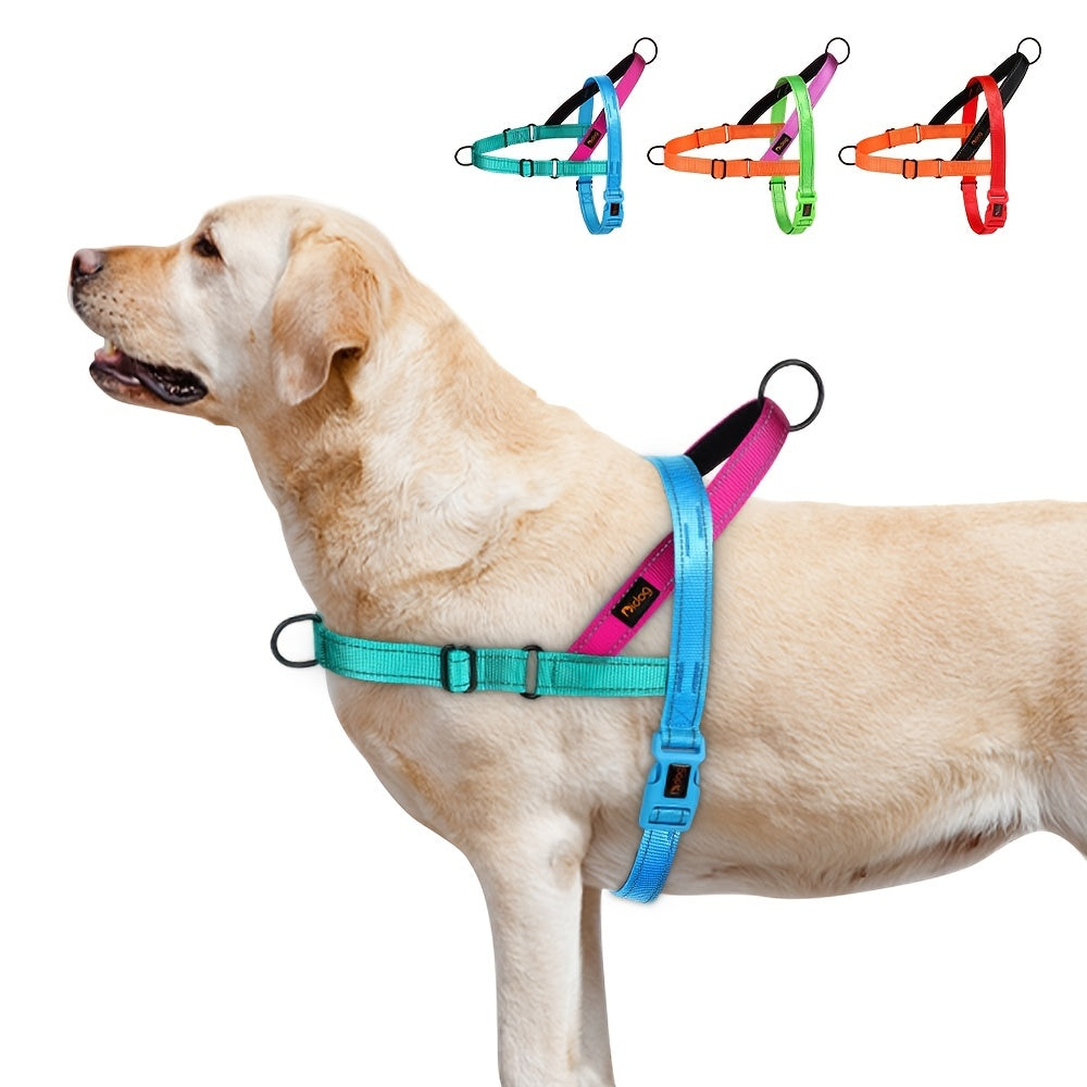 Secure & Comfortable No-Pull Dog Harness - Padded Handle, Easy-Fit Vest for Stress-Free Walks & Training