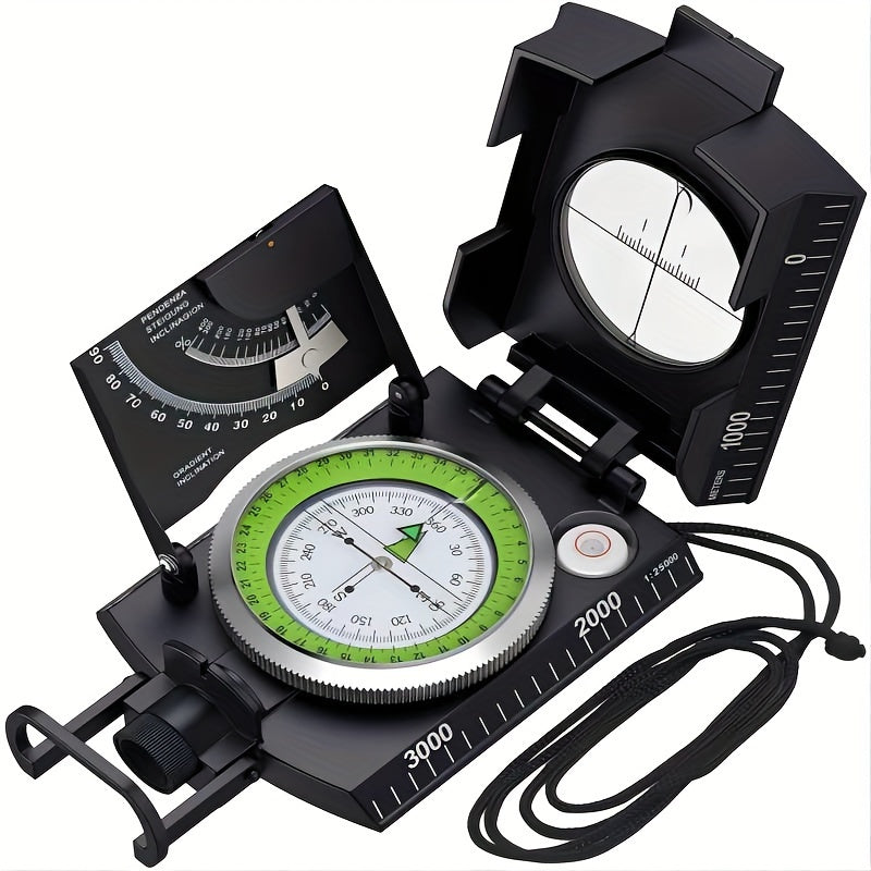 Multifunctional Luminous Dial Waterproof Anti-fog Accurate Compass For Hiking Camp
