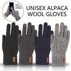 Unisex Alpaca Gloves - Warm, Touchscreen Compatible, Ideal for Winter, Office, Travel, Cycling - Machine Washable, Professional Dry Clean, Office Gloves | Stylish Gloves | Soft Gloves