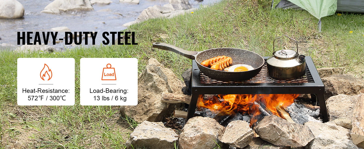 SucceBuy 18/24in Barbecue Charcoal Grill Outdoor Home Appliance for Outdoor Cooking Camping Picnics Beach