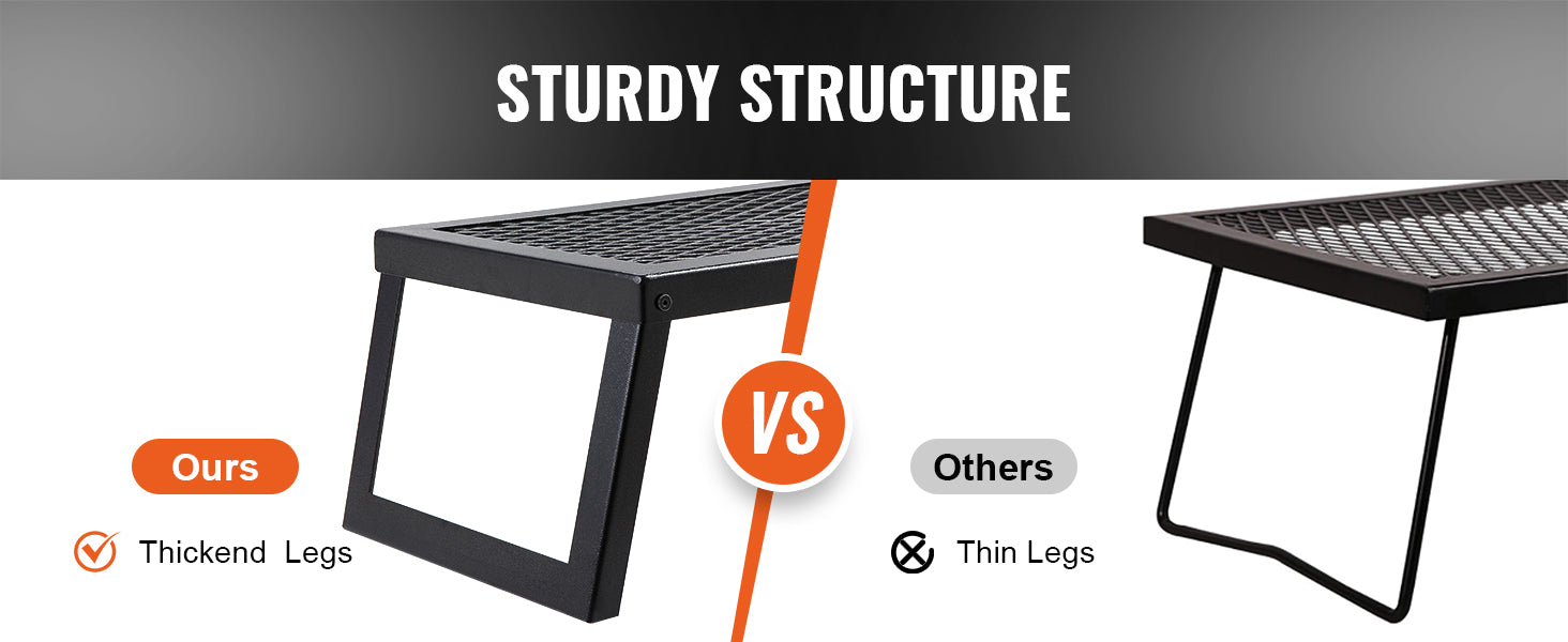 SucceBuy 18/24in Barbecue Charcoal Grill Outdoor Home Appliance for Outdoor Cooking Camping Picnics Beach