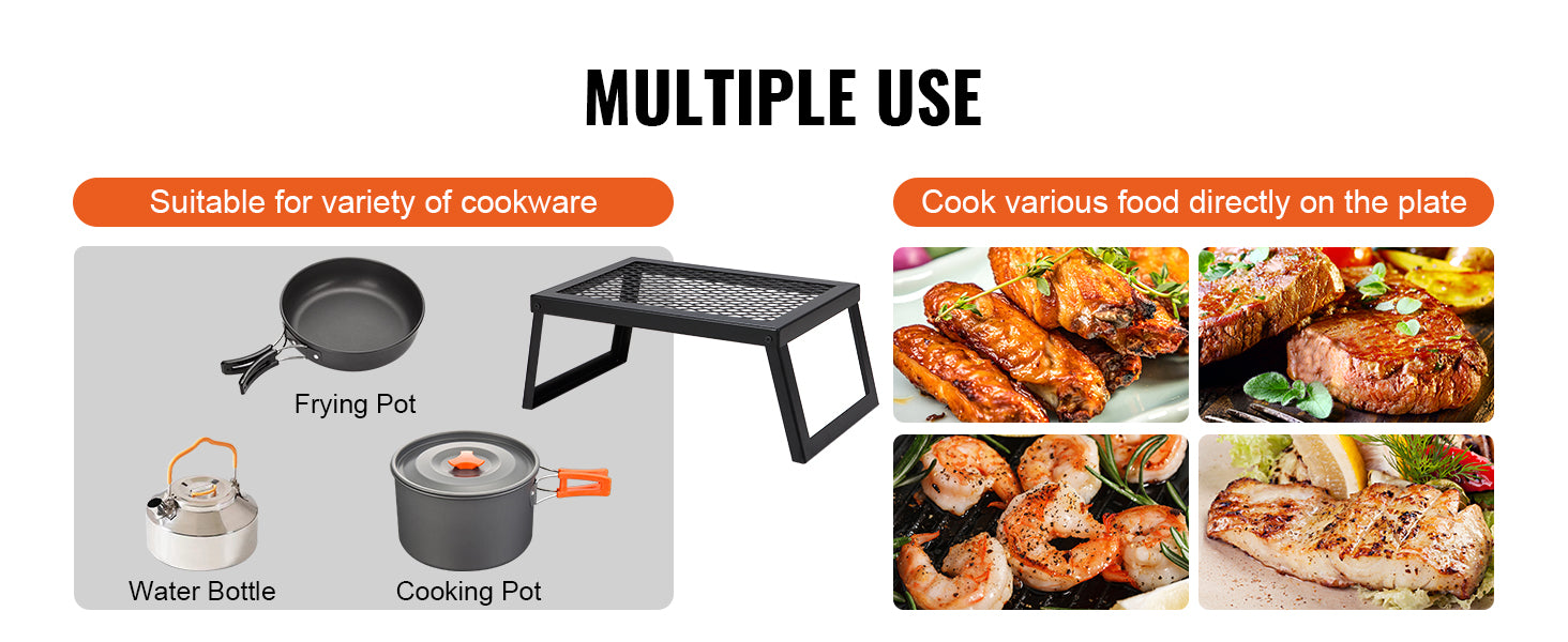 SucceBuy 18/24in Barbecue Charcoal Grill Outdoor Home Appliance for Outdoor Cooking Camping Picnics Beach