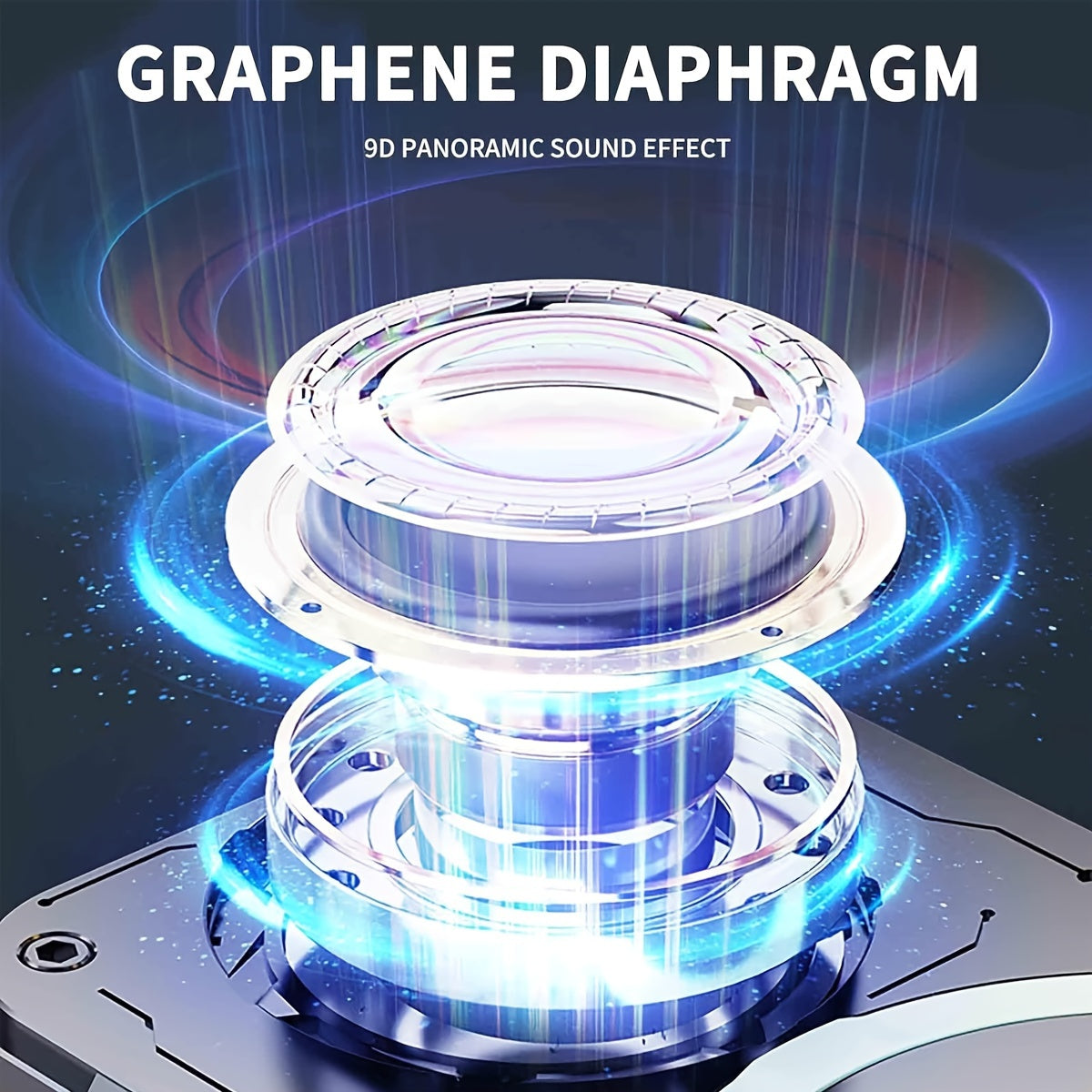 3-in-1 Portable Cell Phone Stand - Wireless Speaker with HD Surround Sound, Induction Speaker, Compatible with Any Smartphones, Phones, and Tablets for Home and Outdoor Use