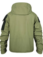 Men's 2pcs Fleece-Lined Hooded Jacket & Pants Set - Windproof Softshell Winter Clothing, Full-Zip Mummy-Like Zipper, Multi-Pocket Shell (Grey/Black) for Skiing, Hiking, Snow Sports - Thermal Outfit, Mens Clothes, Workwear For