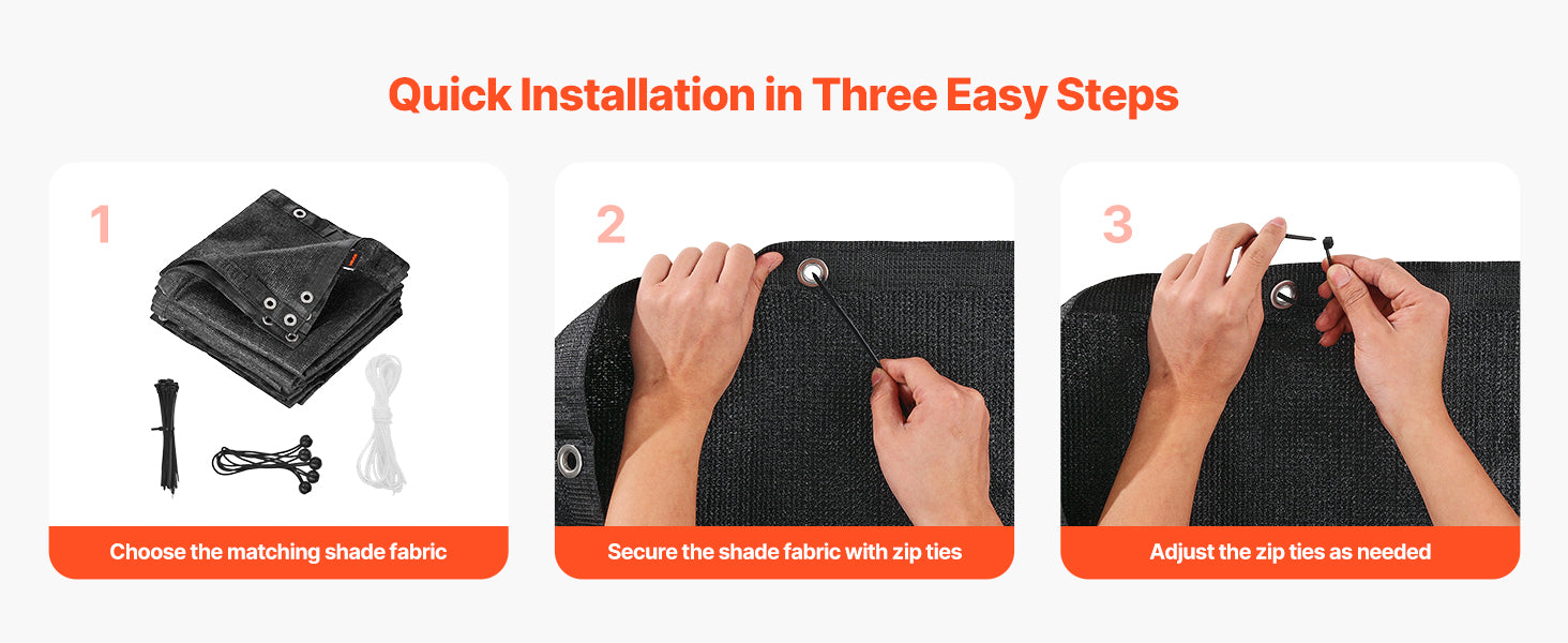 SucceBuy 90% Sun Shade Cloth 10x10/12/20ft Pergola Shade Cover 140 GSM HDPE Canopy Privacy Screen for Outdoor Garden Backyard